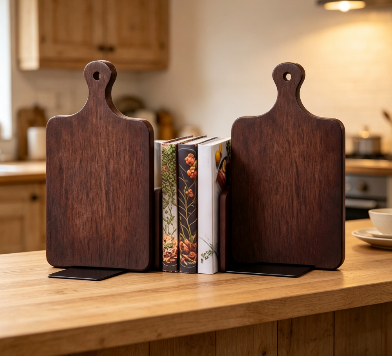 Black Vertical-Ribbed Ceramic Seasoning Set with Walnut Lids